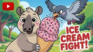 Tapir vs Pigeon 🐦🍦 | Funny Cute Animation video