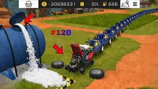 Невероятный инцидент в FS 18 | Геймплей многопользовательской игры на комбайне в FS18 | Таймлапс ...