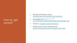 MarcEdit Shelter-In-Place Webinar #2: Editing Records within the MarcEditor