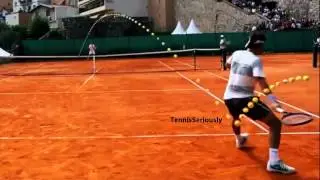 Federer difficult forehand Back Upper body rotation