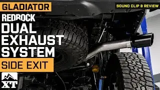 Jeep Gladiator JT RedRock Dual Exhaust System; Side Exit Review & Sound Clip