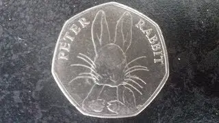 Peter Rabbit 50p coin worth? Half Whiskers Peter Rabbit 2016 RARE, Beatrix Potter Coins