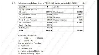 Ratio Analyis |Balance sheet Ratio |Financial Analysis| Mcom sem1|Mutual Fund managers