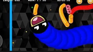 Worms zone io !! Cacing Besar Superhero America Ninja !! Slither Snake Giant #92826