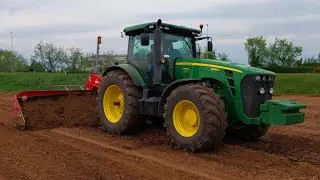 [SOUND] JOHN DEERE 8295R + LIVELLA F.LLI ROSSETTO LGL 6 METRI