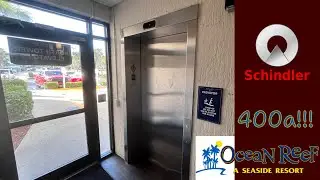 MY FIRST SCHINDLER 400a! Worn out Schindler 400a traction elevator at ocean reef hotel, Myrtle beach