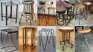 welding handmade rabar furniture | metal stool tip and trucks | welded ideas