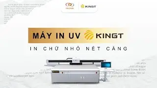 M&aacute;y in UV KingT in chữ nhỏ n&eacute;t căng #mayinuv #inuv #uvflatbedprinter #inchunho #KingT #mayinuvphang