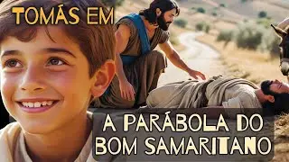 📖 Tomás e o Bom Samaritano: Lições de Amor ao Próximo! Bíblia para crianças.