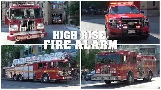 [HIGH RISE FIRE ALARM!] - Toronto Fire Services | Station 312, 314 & 344 responding + on scene