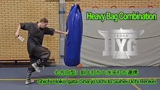 Heavy Bag Combination: Nunchaku 7 Angles Form &ndash; Diagonal Upward & Horizontal Strike Combination