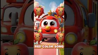 Red Color Song 🚂 | Learn Red with Train, Apples & Fire Truck | Nursery Rhymes #sonic #nurseryrhymes