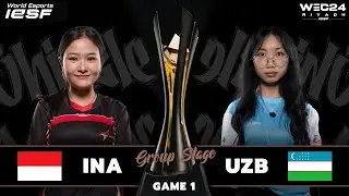 INDONESIA vs UZBEKISTAN - Game 1 | Group Stage MLBB WOMEN - IESF WEC24 Riyadh