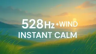 528Hz Healing Vibration + Wind &ndash; Natural Calm & Balance