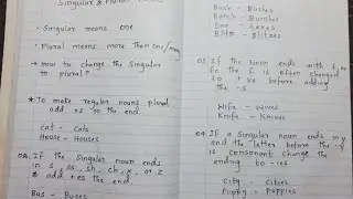 How to change singular to plural?