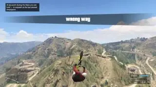 Gta 5 Worlds Best Glide On Mountain Bike From Mount Chiliad To Maze Bank