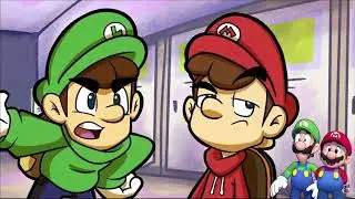 Mario and Luigi React to Nintendo High Ep 1 (Reaction)