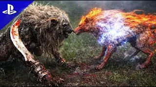 Red Wolf of Radagon vs. Guardian Lion Elden Ring , Who Will Win? . . . ELDEN RING 4K ULTRA
