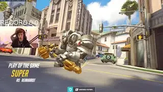 POTG! SUPER REINHARDT + ROADHOG GAMEPLAY OVERWATCH SEASON 32 TOP 500