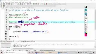 Print message without main() function in C