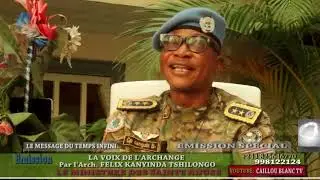 LE COLONEL MAJOR FELIX K. DANS LE MICRO DE DEMA MAGAZINE INTERNATIONAL