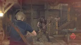 Leon Getting Hammered By Brute Death Animation Resident Evil 4 Remake