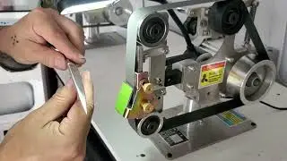 Freehand Convex Scissor Sharpening - Vintage Italian Scissors #knifesharpening