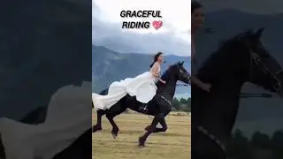 Graceful girl horse riding ✨🐴#GracefulHorseRiding#HorsebackRiding #HorseRidingSkills #khangamer19