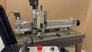 2-Axis Normaco Portable Milling Machine Test Run