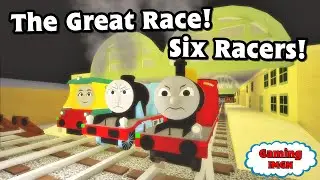 The Great Race! Blue Train With Friends Racing With Subscribers