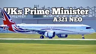 [RARE VISIT] UK&rsquo;s Prime Minister Keir Starmer arrival into Ottawa CYOW