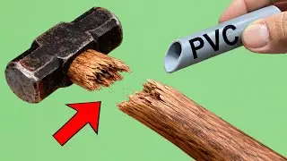 Ingenious way to repair a broken handle hammer by mixing cement with PVA glue!
