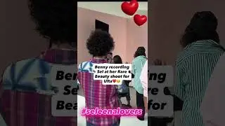 Benny recording Sel at her Rare Beauty shoot for Ulta ❤️🔥❤️🔥 #selenagomez