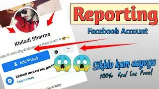Reporting ID 11 || Report || Facebook || Zyn Mark