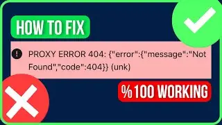 PROXY ERROR 404 JANITOR AI [FIXED] | How to Fix Janitor AI 404 Error