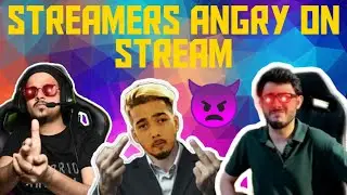 top 4 streamers getting angry || gtxpreet , scout , carry minati , thug