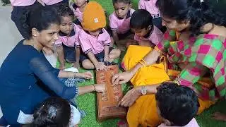 Traditional Game Channemane aata shown to our montessori kids