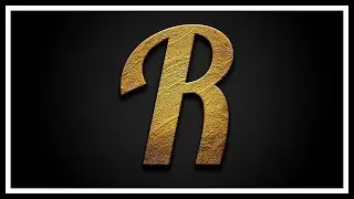 Youtube Profilbild erstellen Photoshop gold Text Logo design Tutorial [deutsch]