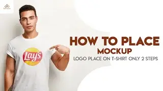 How to place Mockup logo Place on t-shirt Only 2 Steps Photoshop tutorial.