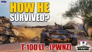 T-100 LT, невероятная игра на &laquo;Аэродроме&raquo;, лучшие игры World of Tanks