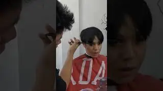 Barber tips for long faces, low bulky blurry taper textured Fringe.#hairstyle ##barbertips