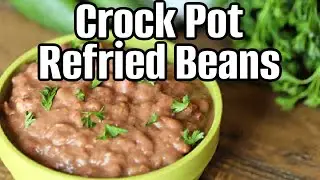 Best Crockpot Refried Beans | Taco Night Essential