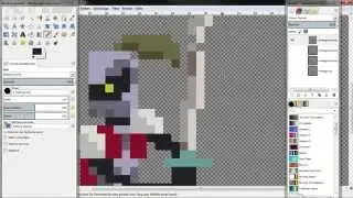 Making of undead knight stand animation (Pixel art)
