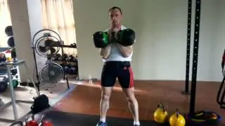 Sergei Merkulin lessons on Kettlebell Long cycle to Parag Mhetre