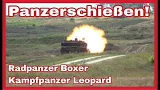 ⚠️Scharfes Schie&szlig;en🇩🇪KAMPFPANZER Leopard 2 und RADPANZER Boxer🇩🇪Truppen&uuml;bungsplatz Klietz⚠️