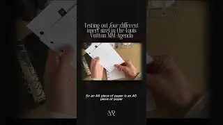 Testing FOUR planner insert sizes in the LV MM Agenda | maypaperco.com