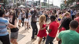 Salsa on St. Clair in Toronto is a huge Latin street party