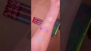 Lime Crime Moonlight Mermaids Collector's Set 月光人魚打亮＋金屬光唇釉試色 Swatches