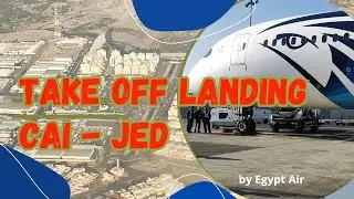 Take off landing Cairo - Jeddah ..#travelling #egypt #airline #egyptair