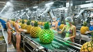 Inside a Factory: From Fresh Harvest to Perfectly Sealed Pineapple Cans (The Whole Process)
